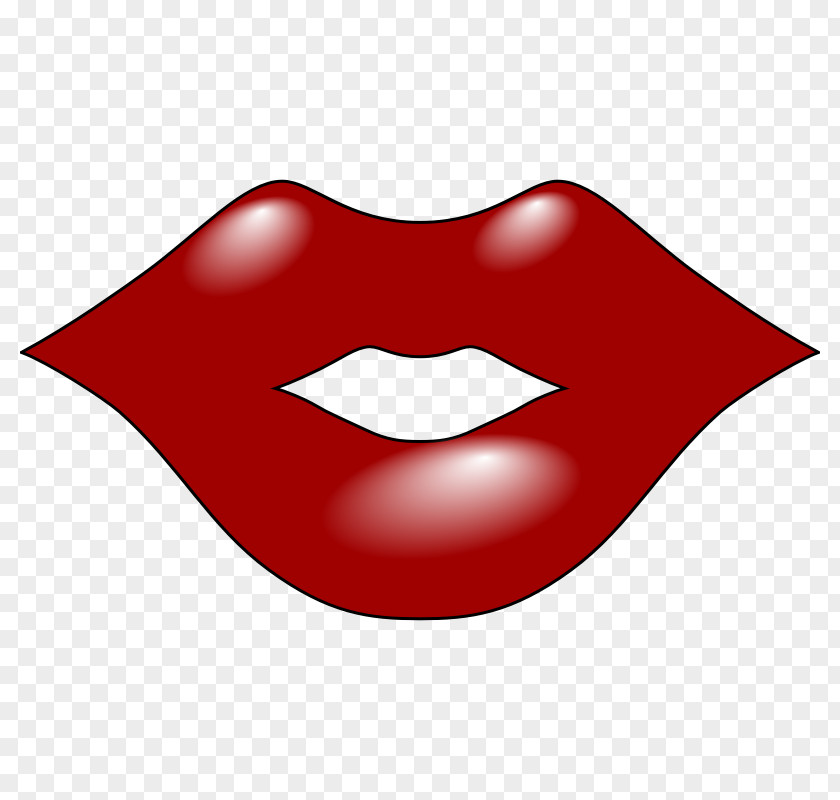 Big Red Lips Lip Mouth Cartoon Clip Art PNG