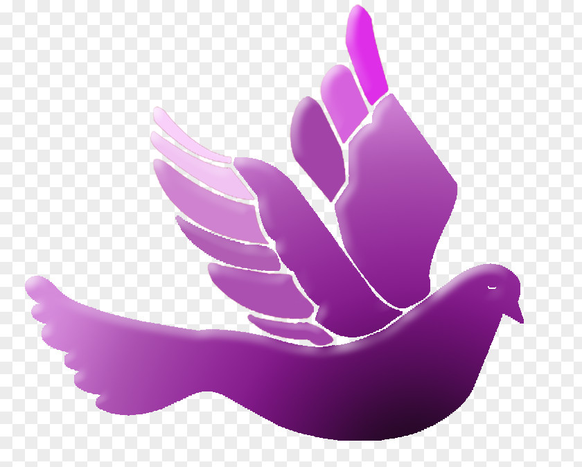 DOVE Purple Lilac Violet Clip Art PNG