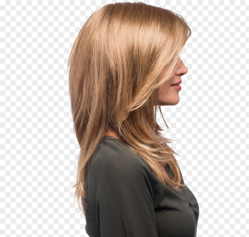 Hair Blond Wig Coloring Layered PNG