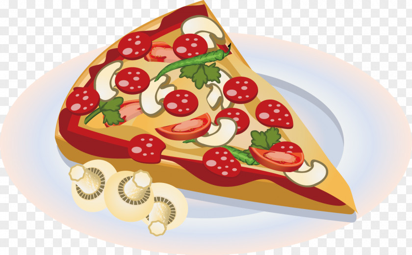 Pizza Fast Food Euclidean Vector Illustration PNG