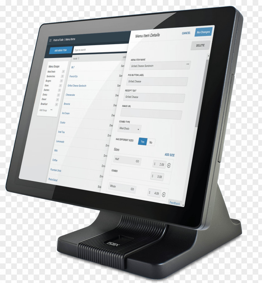 Pos Terminal Point Of Sale Intel Computer Windows Embedded Industry Celeron PNG