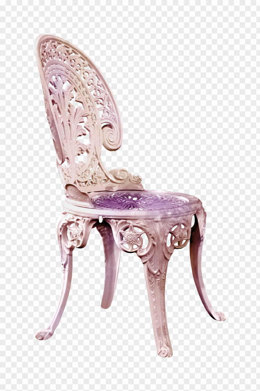 Pretty Creative Metal Chair Table Chaise Longue Fauteuil PNG