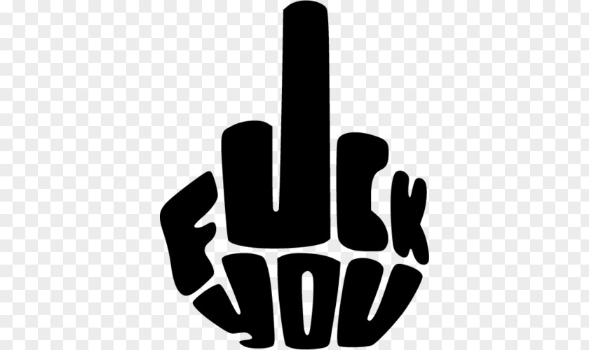 Car Decal Bumper Sticker Middle Finger PNG