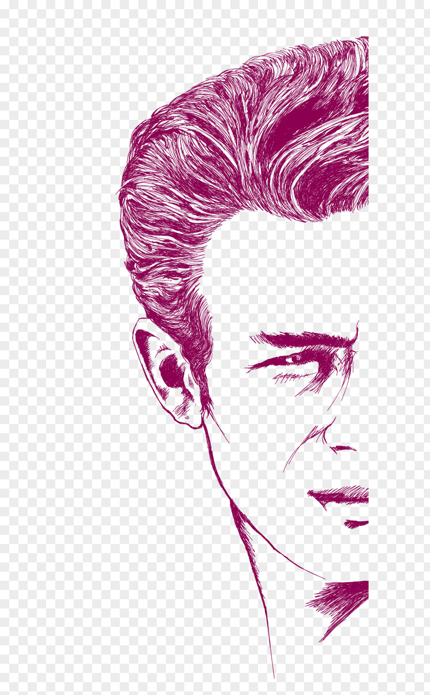 James Dean Nose Drawing Hair Coloring PNG