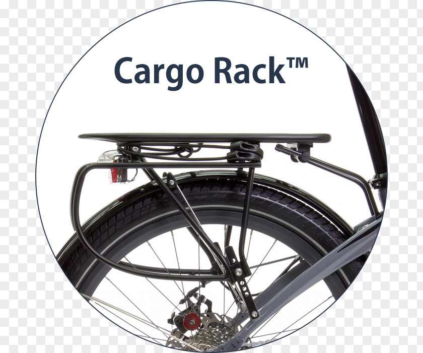 Freight Bicycle Carrier Railing Pannier PNG