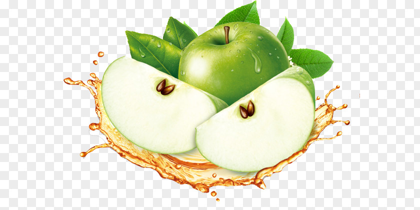 Green Apple Pattern Fruit Food PNG