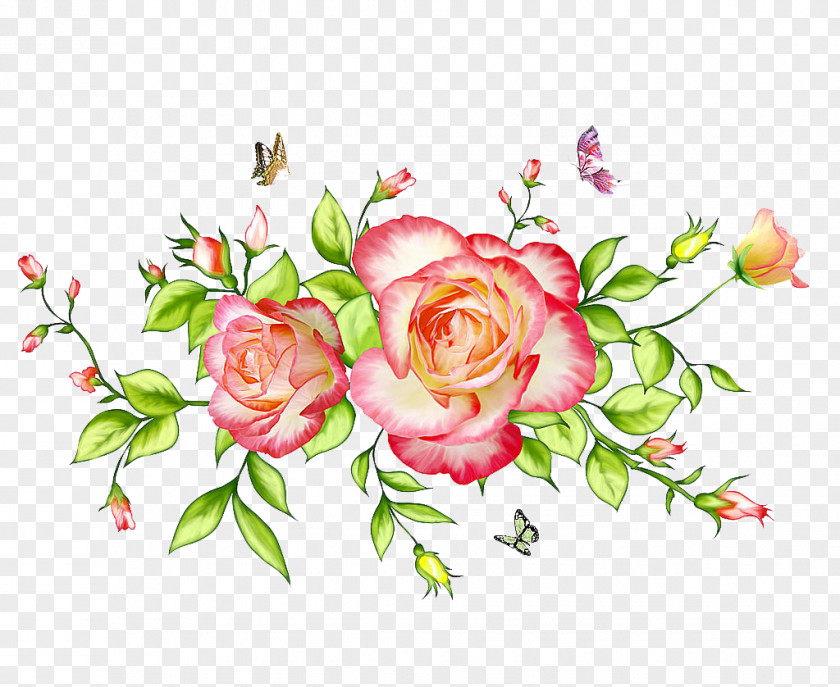 Hand-painted Flowers PNG flowers clipart PNG