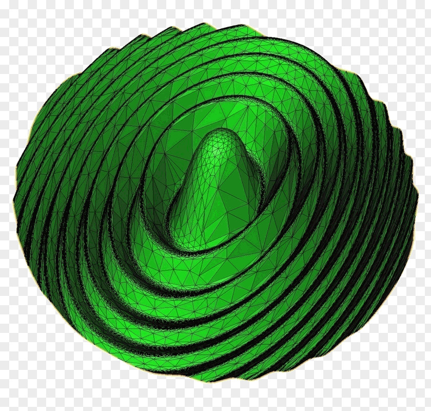 Interpolation Circle Spiral Green PNG