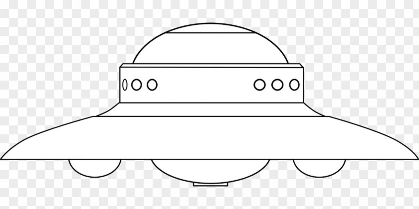 Space Unidentified Flying Object Line Art Spacecraft Drawing PNG