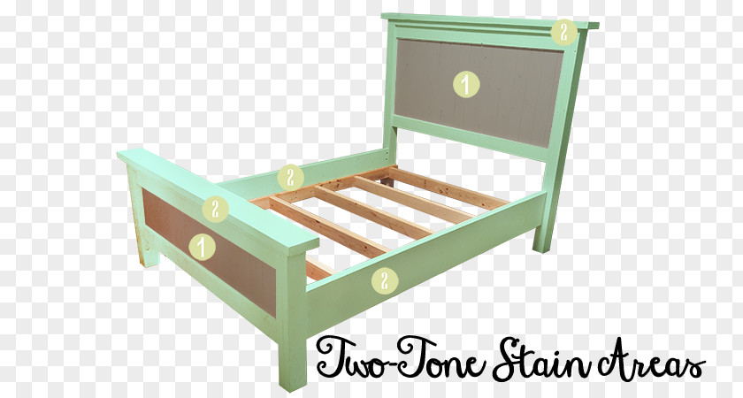 Farmhouse Bed Frame Twisted Pine Woodworking Furniture PNG