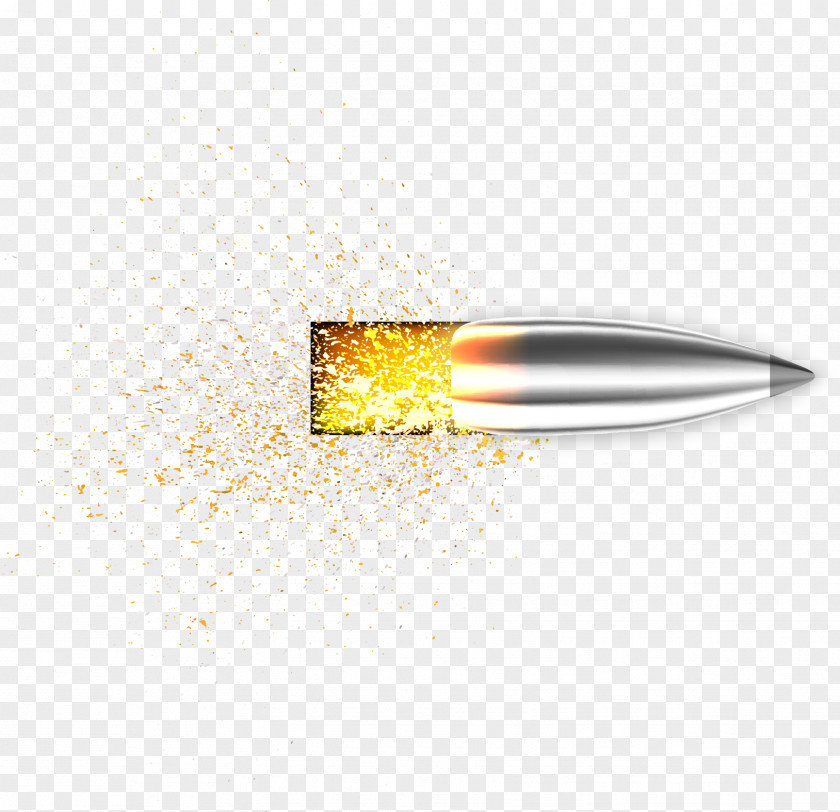 Fired Bullets Weapon Design Vector Material Yellow Pattern PNG