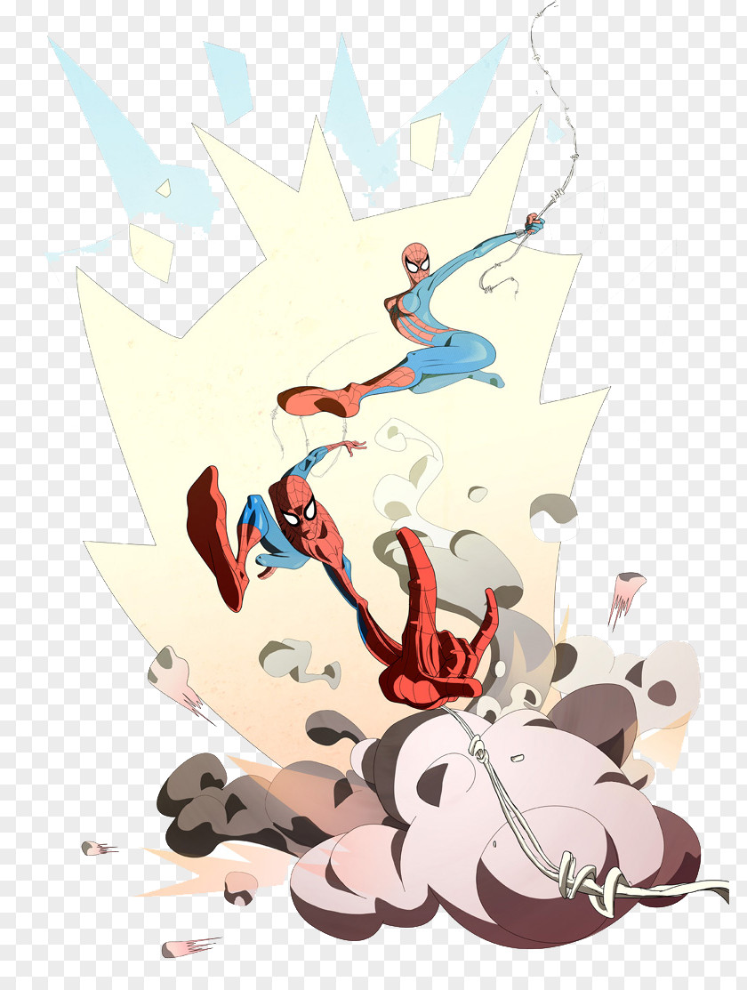 Fresh Spider-Man Illustrator May Parker Cartoon Illustration PNG