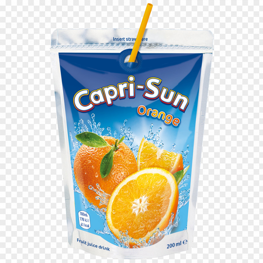 Juice Orange Capri Sun Drink PNG