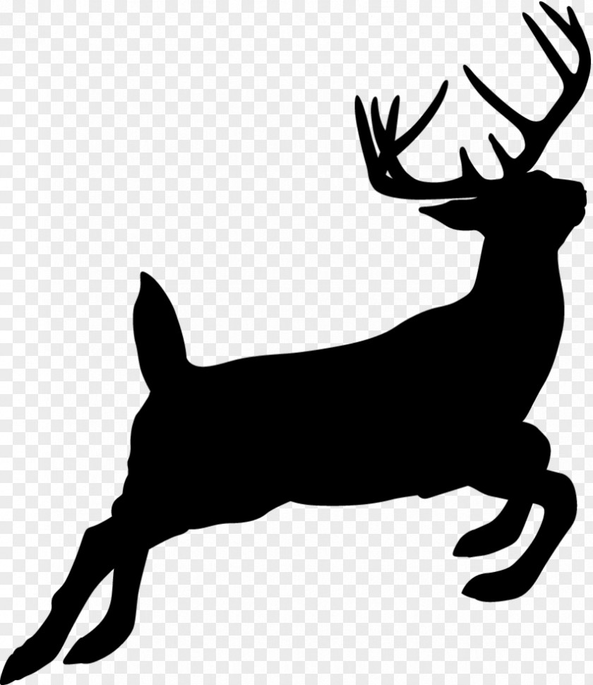 Reindeer Silhouette White-tailed Deer Hunting PNG