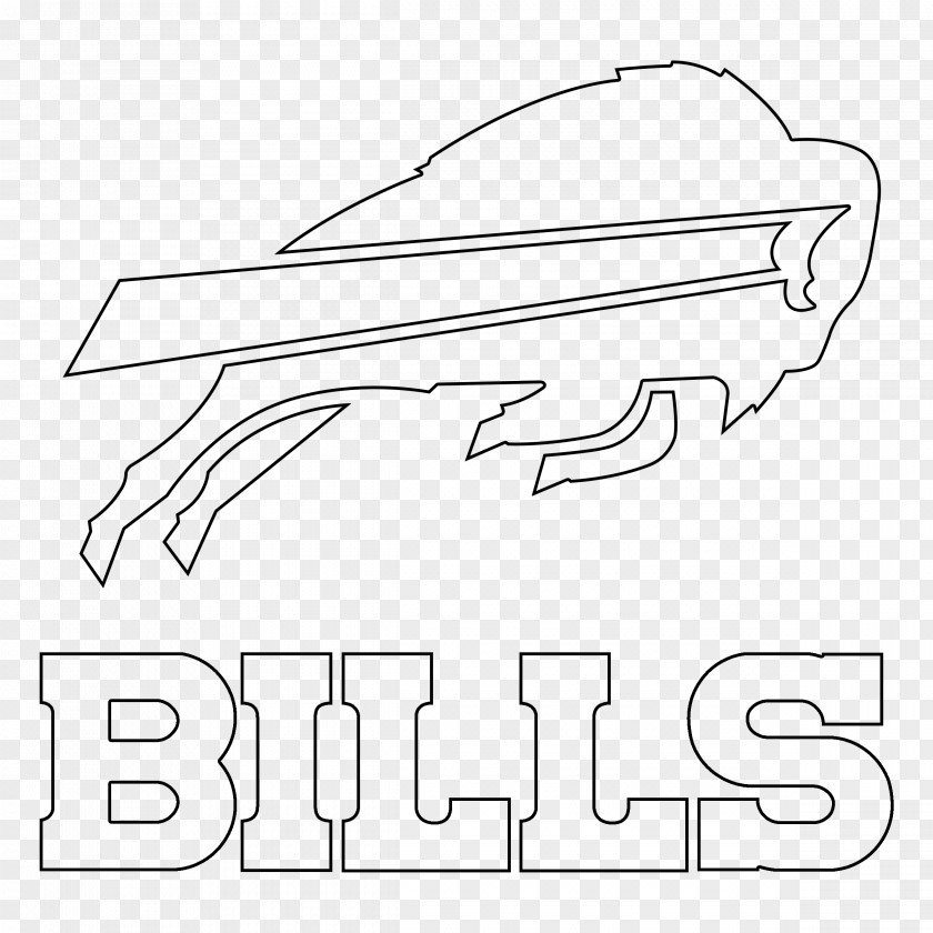 Vector Arrow Buffalo Bills Logo Line Art PNG