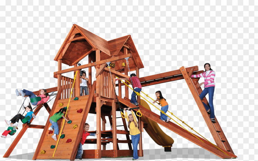 Wooden Playgrounds Space Savers Playground Slide Outdoor Playset Swing Playhouses PNG