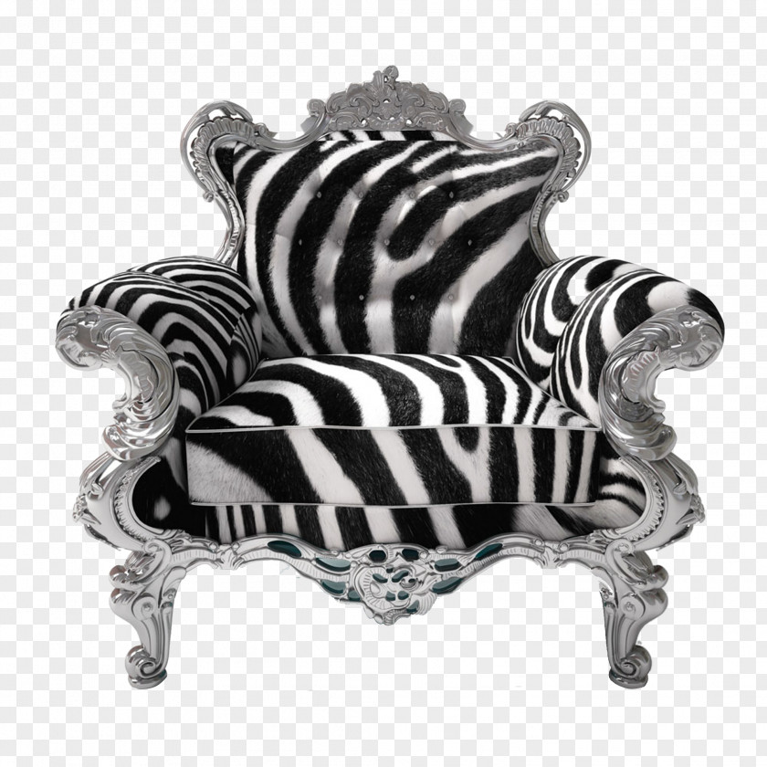 Zebra Colored Chair Furniture Royalty-free PNG
