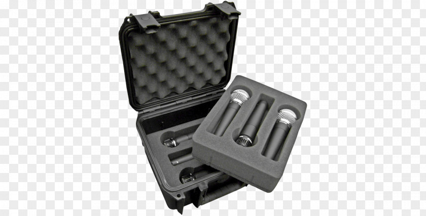 Black Ultra High-strength Polypropylene Copolymer Resin Skb Cases Wireless Microphone SKB ISeries Military Standard Waterproof Sennheiser EW Mic System CaseMicrophone 3I Series Hard Case For PNG