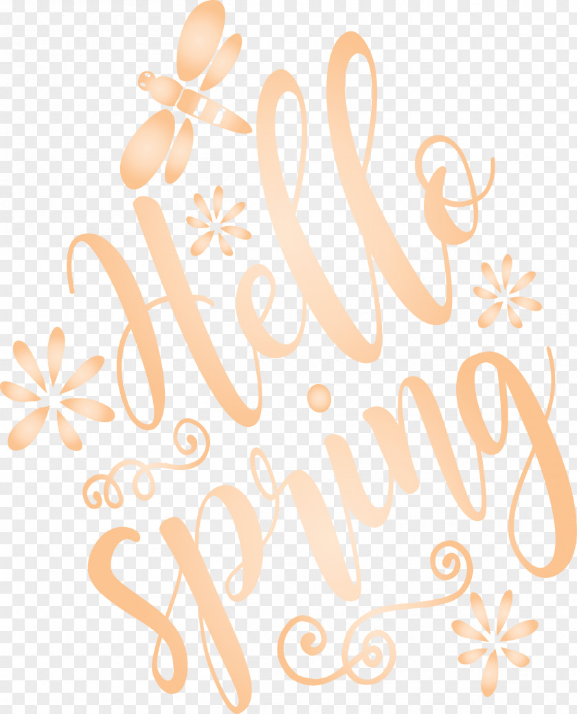 Hello Spring PNG