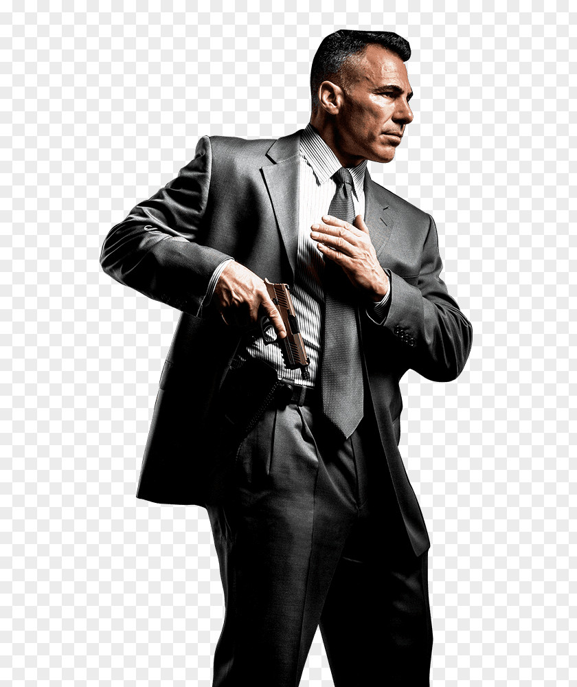 Man With Gun Tuxedo Firearm Weapon SIG Sauer PNG