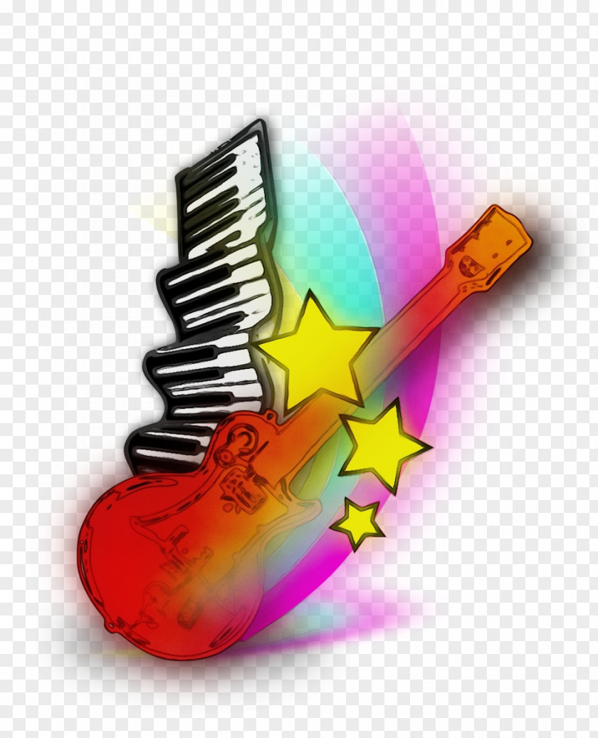 Electric Guitar Animation Piano Cartoon PNG