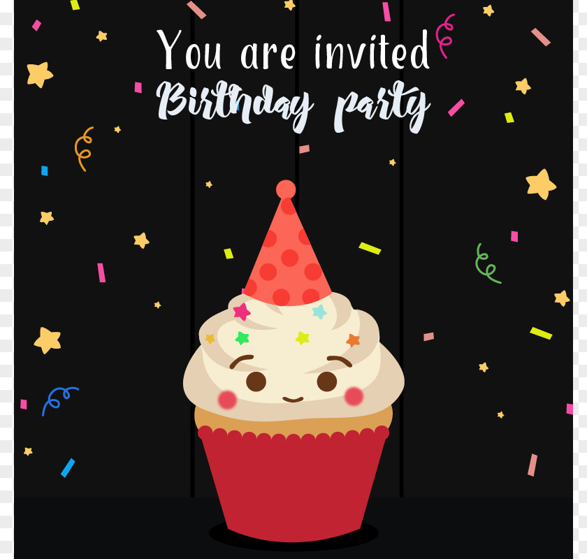 Happy Birthday Cupcake Cake Anniversary PNG