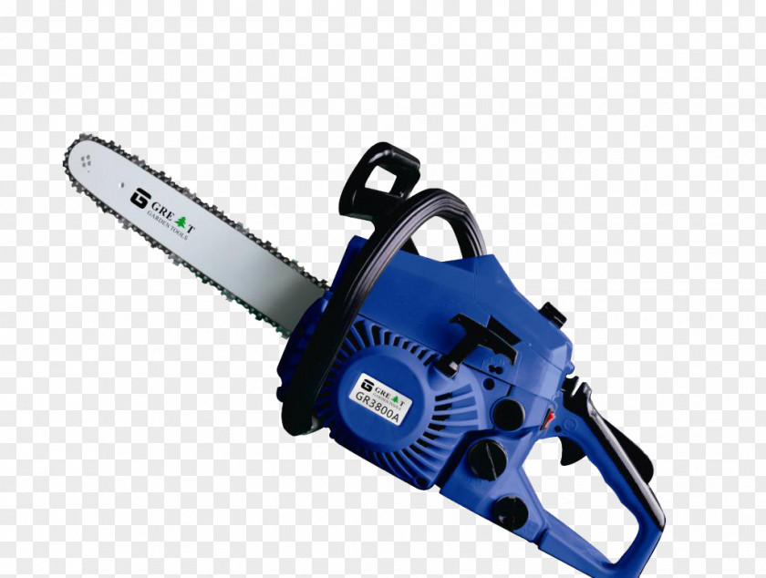 Deep Blue Chainsaw Tool Saw Chain PNG