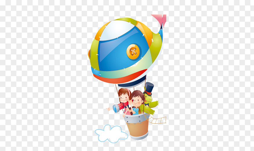Hot Air Balloon Children Cartoon Child PNG