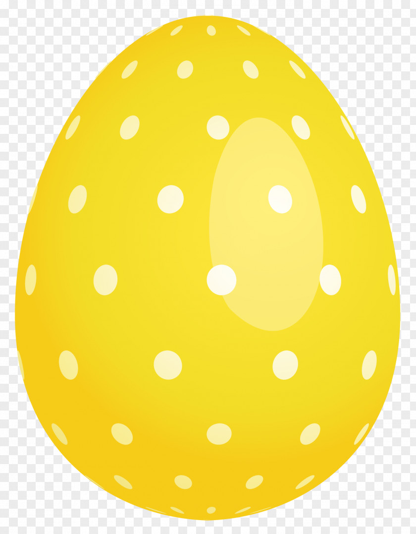 Yellow Dotted Easter Egg Clipart Bunny Clip Art PNG