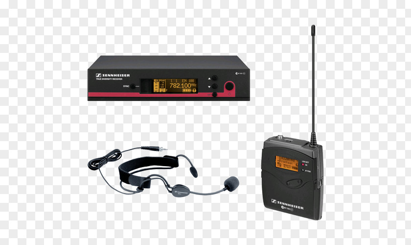 Sennheiser Wireless Headset Battery Microphone Set Ew 152 G3-1G8 Transfer Type:Radio PNG