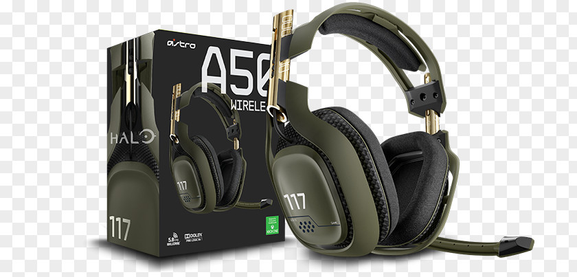 Astro A50 Wireless Headset Halo: The Master Chief Collection ASTRO Gaming Halo 5: Guardians Xbox 360 PNG