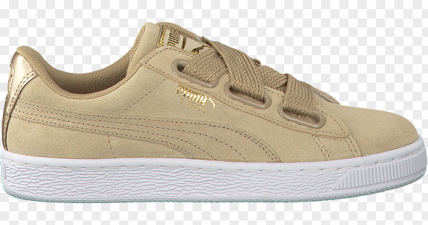 Beige Puma Shoes For Women Basket Heart Patent Women's Sports PNG