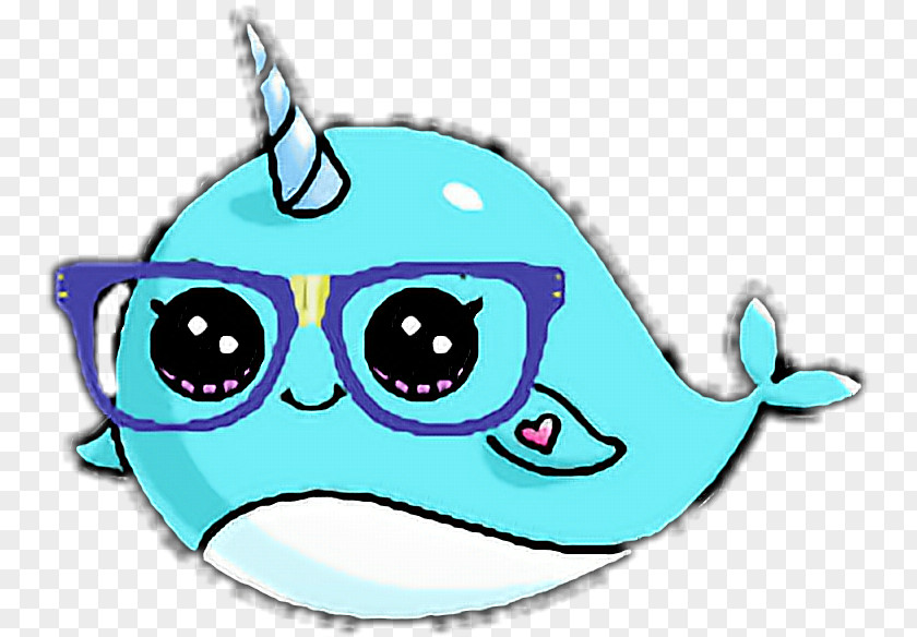 Kawaii Transparent Clip Art Narwhal Fish Drawing PNG