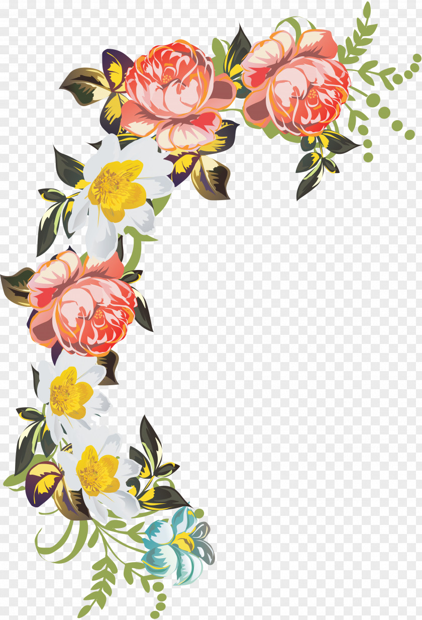 Mural Flower Ornament Floral Design Clip Art PNG