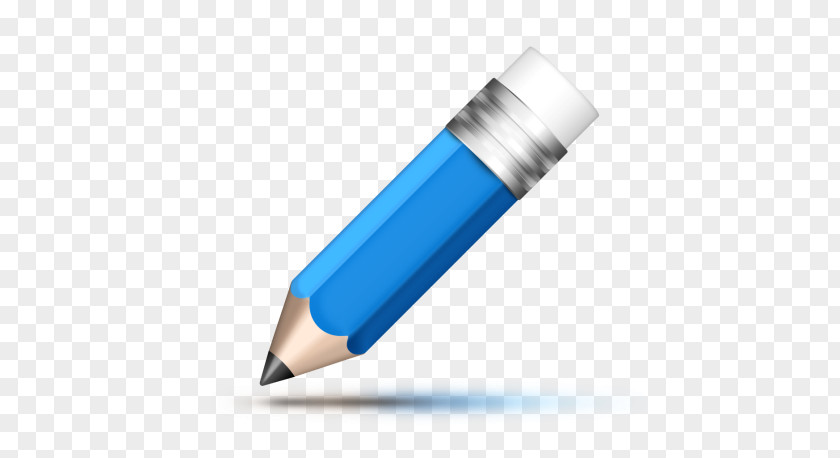 Pencil Blue Pen & Cases Clip Art PNG