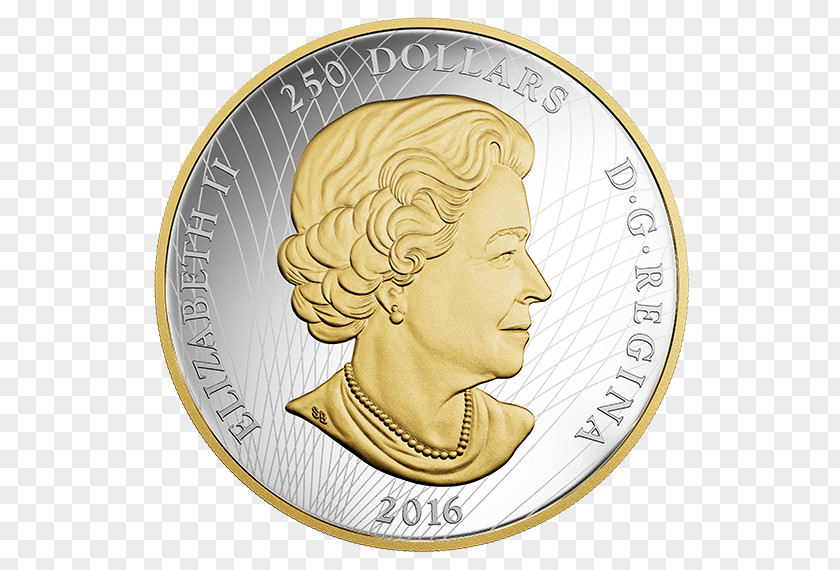 Royal Canadian Mint Silver Coin Gold Plating Canada PNG