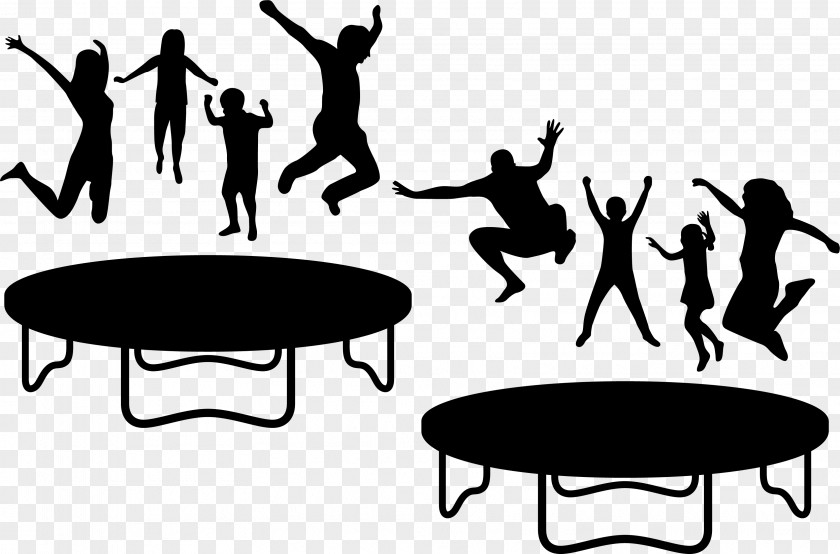 A Young Man Who Jumps On Trampoline Euclidean Vector Jumping PNG