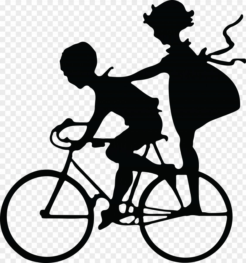 Bicycle Cycling Silhouette Clip Art PNG