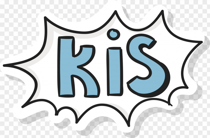 Kiss Explosive Stick Material Sticker PNG