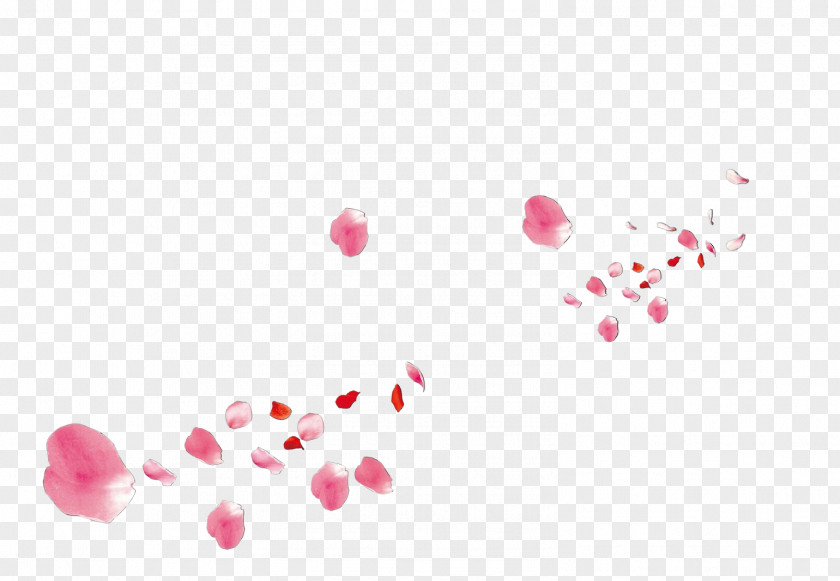 Petal Magenta Pink Text Heart PNG