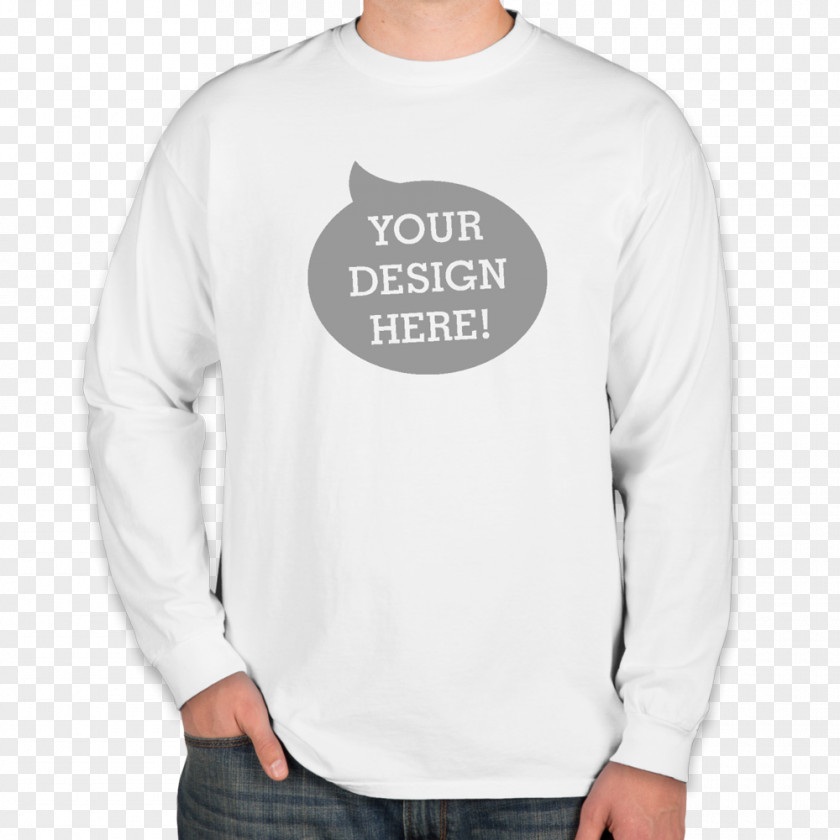 T-shirt Long-sleeved White PNG