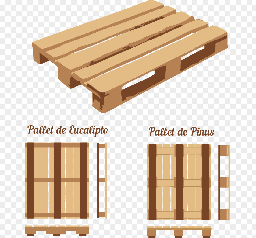 Table EUR-pallet Wood Varnish PNG