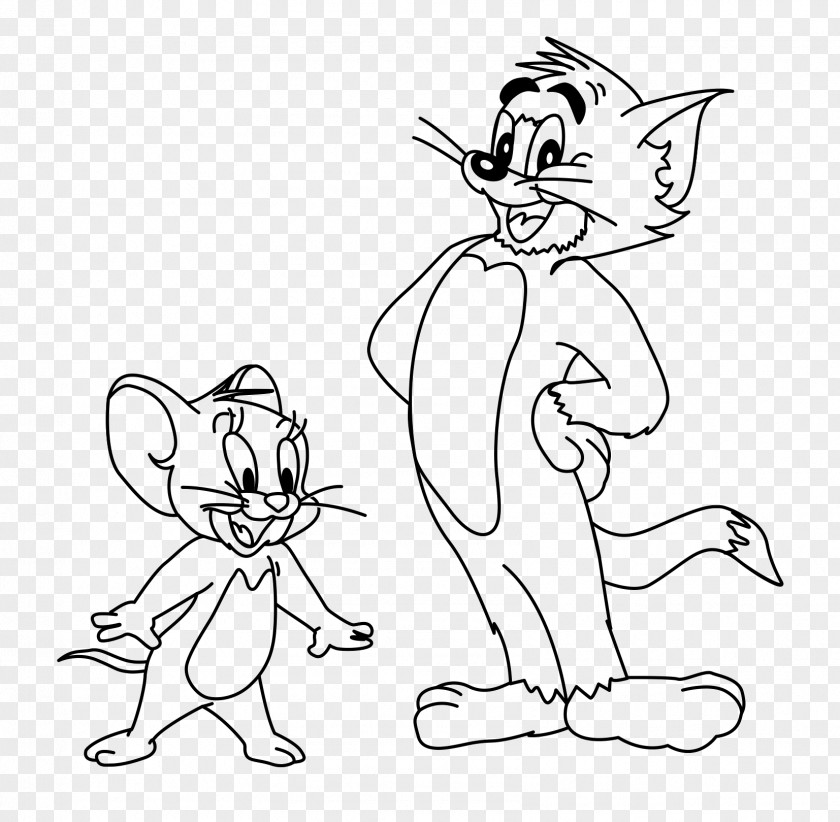 Tom And Jerry Cat Coloring Book Animated Cartoon Drawing PNG