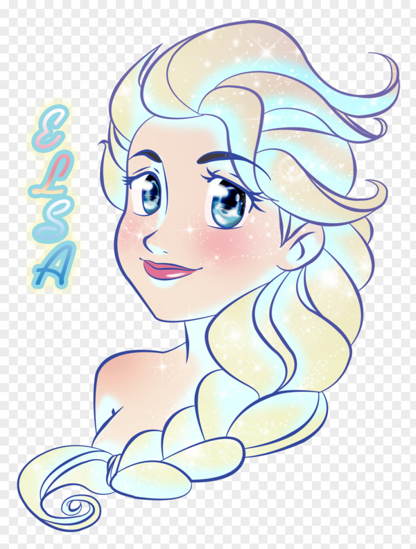 Ariel And Elsa Line Art Cartoon Nose Clip PNG
