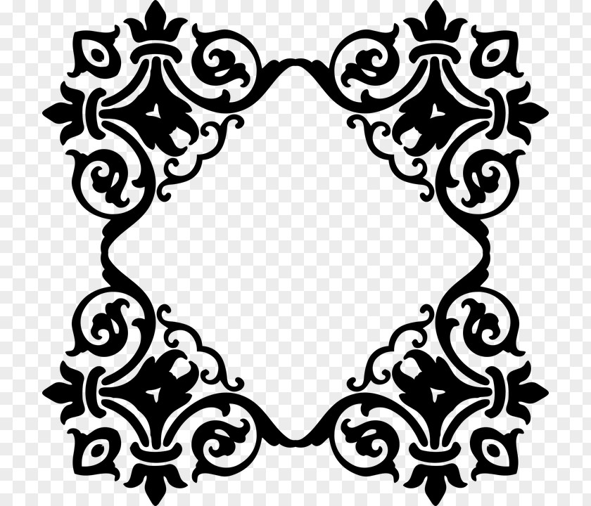 Damask Picture Frames Clip Art PNG