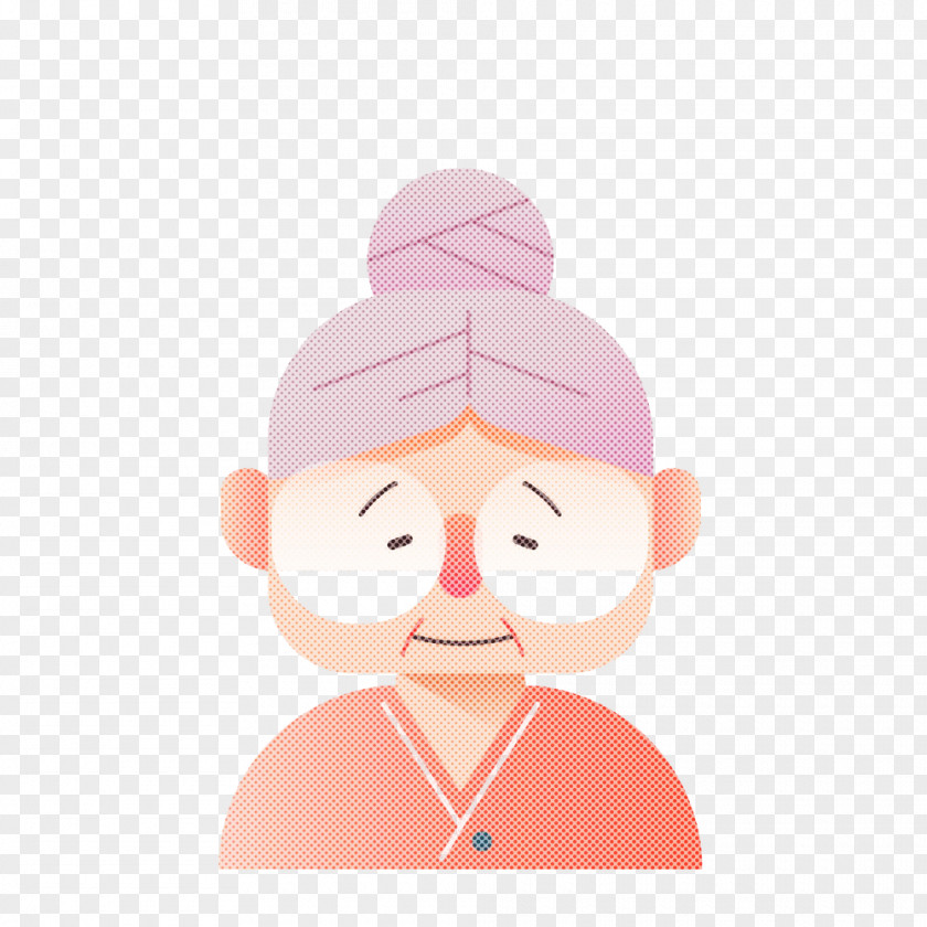 Face Pink Cartoon Nose Skin PNG