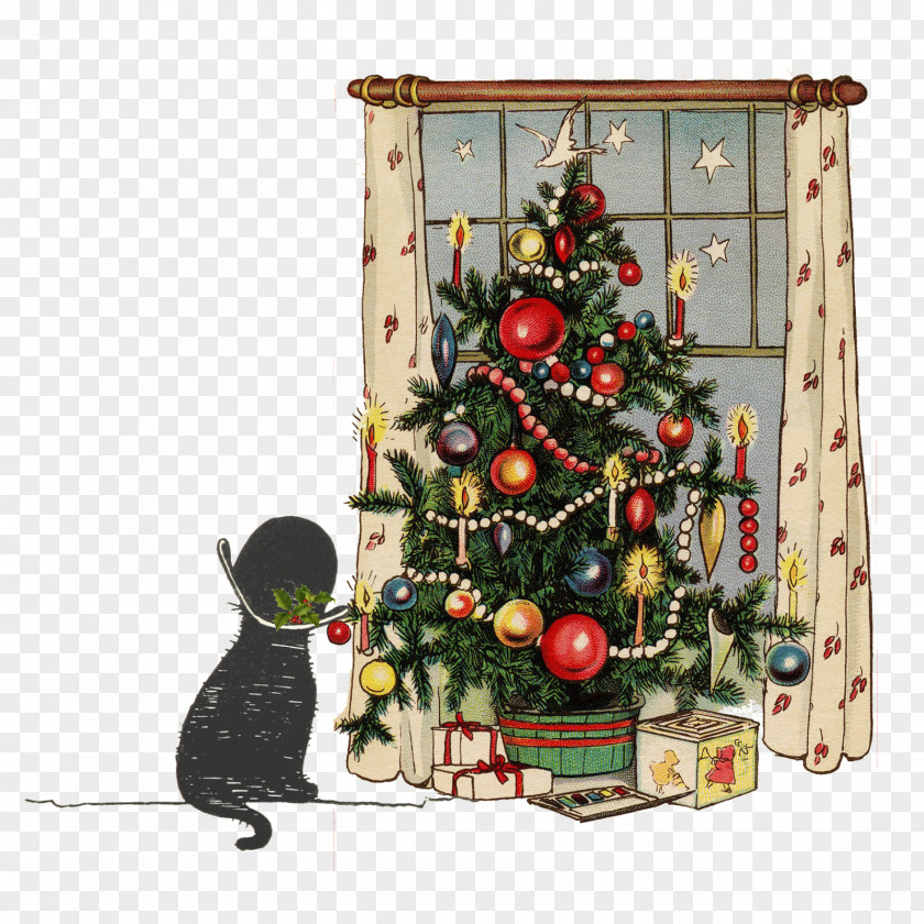 Hat Bowler Christmas Tree Card Ornament Kartka PNG