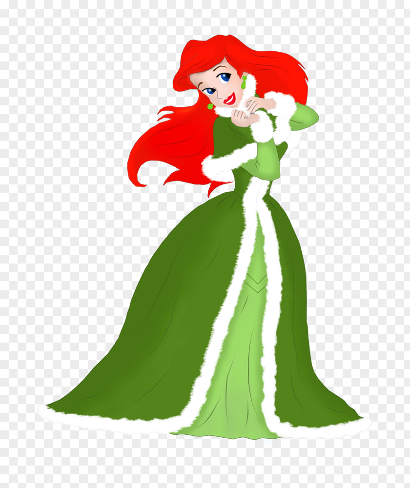 Disney Princess Ariel Rapunzel Christmas Clip Art PNG