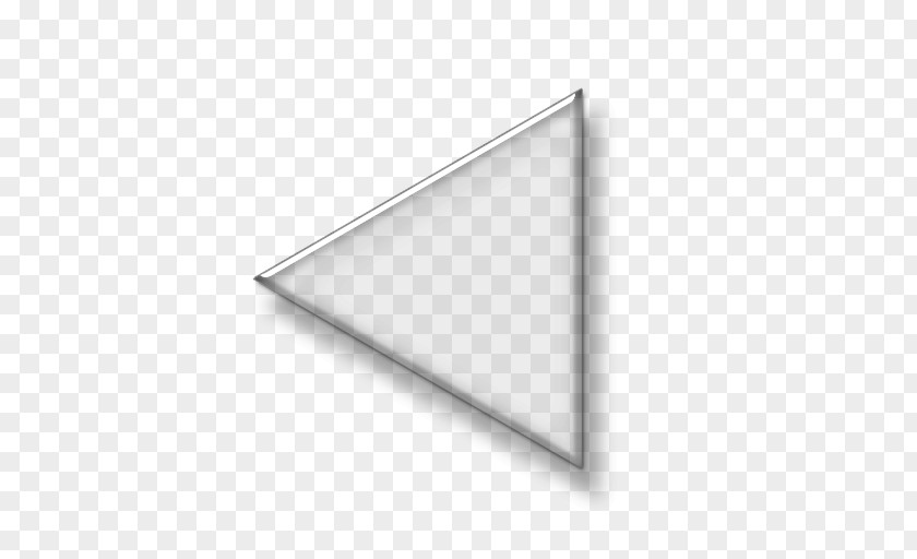Glass Texture Button Arrow White Triangle PNG