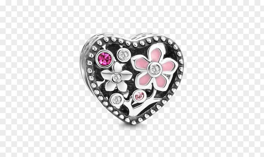 Peach Blossom Necklace Jewellery Gemstone Charm Bracelet Silver PNG